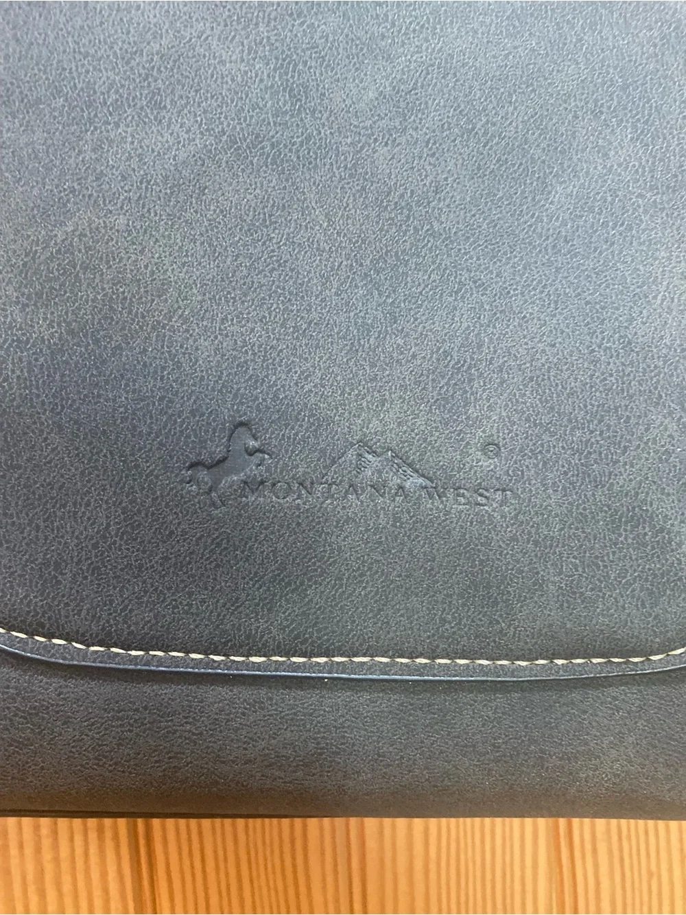 NWT Montana West Sage Green Leather Tote with Aztec Embroidery and Brown Accents